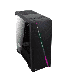 [Dim-28496] GABINETE AEROCOOL CYLON BLACK ATX RGB CRISTAL TEMPLADO USB 2/3.0(INCLUYE FACEMASK AEROCOOL GRATUITO)