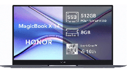 [dim-laptop-honor] Laptop  Honor Magicbook X 14 14″ INTEL Core I5- 10210u, SSD 512gb+8gb Ram, Windows 10 Home