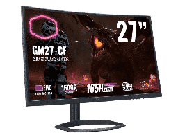 [Dim-CMI-GM27-CF-US] Monitor Gamer Curvo Cooler Master GM27-CF 27", Full HD, Widescreen, FreeSync, 165Hz, HDMI, Bocinas Integradas (2 x 6W), Negro