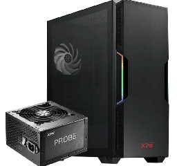 [Dim-STARKERCP-BKCUS] GABINETE ADATA XPG STARKER RGB CON VENTANA MID TOWER COLOR NEGRO STARKERCP-BKCUS(INCLUYE FUENTE DE 600W)