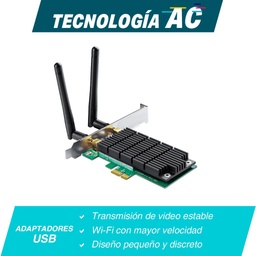 [TARTPL500] Tarjeta                                                                                                                                                                                  De Red Pci-express Wifi De Doble Banda Tp-link Archer T4e Mimo Y Beamforming -