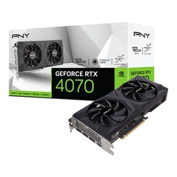 [Dim-VCG407012DFXPB1] Tarjeta   De Video Pny Nvidia Geforce RTX 4070 12gb Verto Dual Fan Dlss 3, 12gb Gddr6x Vcg407012dfxpb1