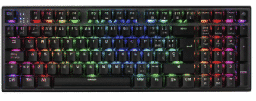 [Dim-28795] TECLADO MECANICO PARA GAMING EAGLE WARRIOR GRIPEN BLACK RGB OUTEMU SWITCH BLUE ESPAÑOL