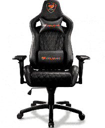 [Dim-ARMOR-S-BLACK] SILLA PARA GAMING COUGAR ARMOR S NEGRO MAX 120LG RECLINABLE