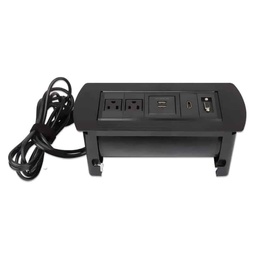 [766623164863-M-OB] (OPEN BOX)CAJA DE MESA MANHATTAN CONEXIONES,AC,USB,RED,HDMI,VGA,AUDIO 3.5,164863