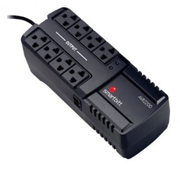 [REGBIT030] Regulador                                                                                                                                              Smartbitt Sbavr2200 - 8, Negro, Hogar Y Oficina, 2200 Va, 1100 W