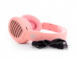 [GDJ-33201P] DIADEMA GETTTECH GDJ-33201P JOY BT/TF/FM/AUX 250MAH REV GOMA ROSA