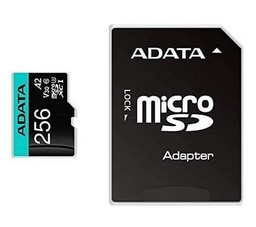 [MEMDAT6340] Micro                                                                                                                                                                                                 Secure Digital Adata Ausdx256gui3v30sa2-ra1 - 256 Mb, Negro, Clase 10
