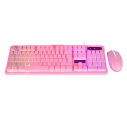 [KITBLR060] Kit                                                                                                                                                                                                            Teclado Y Mouse Balam Rush Br-932769 - Usb, Rosa, 3600 Dpi