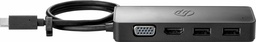 [DOCHPI040] Hp                                                                                                                                                                                                                                      Travel Hub 7pj38aa  Usb Type-c - Hdmi: 3840 X 2160 A 30 Hz; 1 Vga: 1080p A 60 Hz; 2 Puertos Usb-a 3.0 De Carga