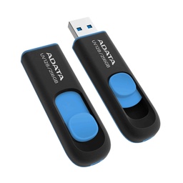 [MEMDAT5350] Memoria                                                                                                                                                                                                      Usb Adata Auv128-256g-rbe - Negro / Azul, 256 Gb, Usb 3.2 Gen1