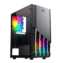 [GABVGO250] Gabinete                                                                                                                                                                                                                                    Gamer Start The Game Csg-530 Matx - Cristal, Usb 3.0, S/fte, Negro