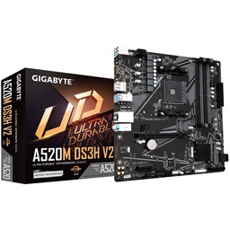 [dim-a520m-ds3h-v2] Motherboard                                                                               Gigabyte A520m Ds3h V2- Ddr4, 128 Gb, Amd, Micro Atx Pue