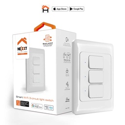 [ACCNEX350] Interruptor                                                                                                                                                                                                                                                                                                                                                                                                                                         De 3 Circuitos Inteligente Con Conexión Wi-fi -