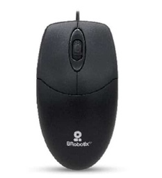 [ACCRBT5810] Mouse                                                                                                                                                                                                                                                                                                                                                                                                                                   Básico Usb Brobotix 497202 - Negro, 3 Botones, Alámbrico, Óptico