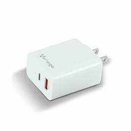 [ACCVGO2320] Cargador                                                                                                                                                                                                                                                                               Para Pared. Vorago  Au-350-wh Blanco. Quick Charge/ Cargador De Pared / Blanco. Quick Charce 3.0a Pd 20w Usb A Y Tipo C Blanco -