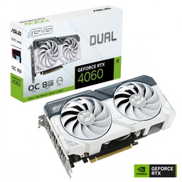[197105274945-A] Tarjeta De Video Asus Dual-rtx4060-o8g-white Ddr6/dlss3/nvidia/hdmi