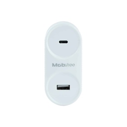 [ACCACT3460] Cargador                                                                                                                                                                                                                                                                                                                                                                                                                                                                        Mobifree Cargador De Pared Usb Y Tipo C - Color Blanco, Pared, Corriente Alterna, Usb, 1
