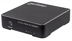 [ACCITL5360] Splitter                                                                                                                                                                                                                                                                                                                                                                                                                                                                         Hdmi 4k  Manhattan De 2 Puertos - Negro, Hdmi, Hdmi, Hdmi, Hembra/hembra