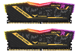 [Dim-27003] MEMORIA DDR4 TEAM GROUP DELTA R TUF YELLOW 2X8GB 3200MHZ TF9D416G3200HC16CDC01