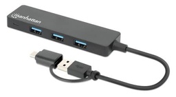 [ACCITL7200] 180863                                                                                                                                                                                                                                                                                                                                                                                                                                                                         Hub De Interfaz Usb A + Tipo-c A Puertos Usb A Negro -