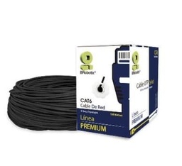 [ACCRBT3690] Bobina                                                                                                                                                                                                                                                                                                                                                                                                                                                                    Utp - Cat6, 100 M, Exterior Doble Forro, Negro, Cca, Brobotix 176122