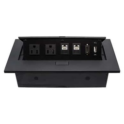 [ACCRBT4800] Caja                                                                                                                                                                                                                                                                                                                                                                                               De Mesa - Rj45 Cat 6, Hdmi, Usb V2.0, Nema 5-15r, Negro, Brobotix 170906