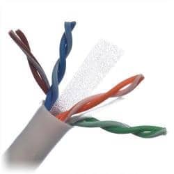 [CABBEL070] Bobina                                                                                                                                                                                                                                                                                                  De Cable Utp Cat6+ Belden 2412 009a1000 - 305 M, Blanco, Interior, 100  Cobre