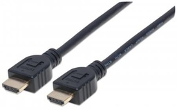 [CABITL3310] 353922                                                                                                                                                                                                                                                                                                Cable Hdmi De Alta Velocidad Con Ethernet - Para Pared 1m, Hec, Arc, 3d, 4k, Blindado, Calificado Como Cl3 Negro.