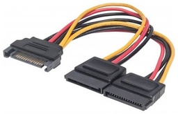 [CABITL3650] 354554                                                                                                                                                                                                                                  Cable Y De Alimentación Sata - Alimenta 2 Drivers Sata Con Un Cable De Energía Sata, Largo 15cm