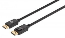 [CABITL4520] 353595                                                                                                                                                                                                                                     Displayport Macho A Macho - 1 M, Compatible Con 4k 144hz, Hdr, Contactos Chapados En Oro, Diseño Anti-enredos Con Seguros En Los Conectores