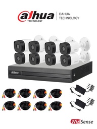 [KITDAH500] Kit                                                                                                                                                                                                       De Videovigilancia Dahua Technology Cooper-i - 8 Cámaras, Dvr 8 Canales, 8 Rollos De Cable Siamés, 2 Fuentes De Poder Y 2 Pulpos