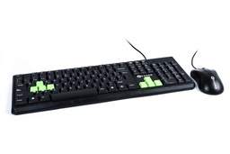 [KITNCB030] Kit                                                                                                                                                                                          De Teclado Y Mouse Naceb Technology - Estándar, Negro