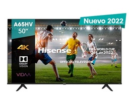 [PANHSE1350] Televisor                                                                                                                                                                                                  Hisense 50a65hv - 50 Pulgadas, Led 4k Uhd, 3840 X 2160 Pixeles, Smart Vidaa