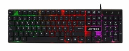 [TECGEN970] Teclado                                                                                                                                      Gaming Acteck Aurean X - Usb, Estándar, Negro, Multicolor
