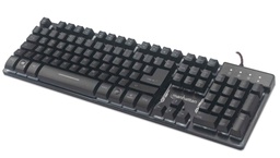 [TECITL330] 178457                                                                                                                                      Teclado Gaming  Edición Base Metálica - Usb, Led Multicolor, 19 Teclas Con Anti Efecto Fantasma, Antisalpicaduras, Negro