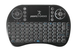 [TECMST1020] Mini                                                                                                                                                   Teclado Perfect Choice Pc-201007 - Qwerty, Negro, Universal, Inalámbrico