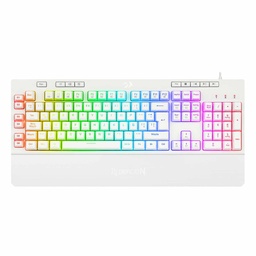 [TECRDG220] Teclado                                                                                                                                                                 Redragon Shiva White - Español, Blanco, Rgb