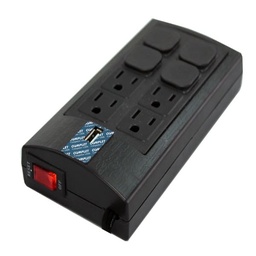SUPRESOR DE PICOS COMPLET BRC-1-005 750W/1 USB CARGA/8 CONT