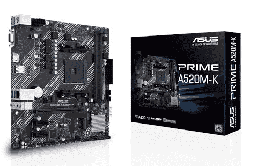 [Dim-a520m-k] Tarjeta             Madre ASUS Prime A520m-k AMD 3ra Gen Ryzen AM4 DDR4 HDMI M.2