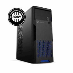 [Dim-30655] GABINETE GETTTECH ATX/mATX FUENTE 500W NEGRO GG1801 pue