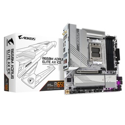[ar-B650M A ELITE AX ICE] MB GIGABYTE B650M AORUS ELITE MATX AM5 256GB 4DDR5 1HDMI 1DP 5USB3.2 WIFI6E B650M A ELITE AX ICE