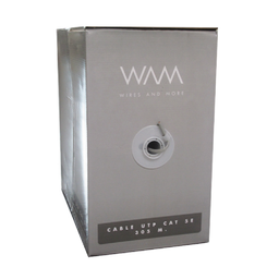[7503033057995-W] Wam  Bobina Cable Utp Cat5e Cca Interior Gris 305m (cat5e-gris)