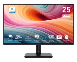 [ar-PRO MP251L E2] MONITOR MSI PRO MP251L E2 24.5P IPS 1920X1080 120HZ 1XHDMI 1XVGA ENERGY STAR PRO MP251L E2