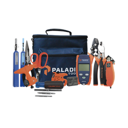 [FTK-PP] Kit De Herramientas Pro Plus Para Instalación De Fibra Óptica Con Accesorios De Limpieza De Puertos/conectores, Desforradoras De Fibra Óptica Y Medidor De Potencia