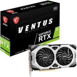 [824142272664-M] TARJETA DE VIDEO MSI GEFORCE RTX 2060 VENTUS 12G OC GDDR6 HDMI-DP