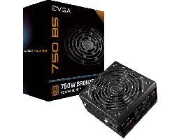 [Dim-220-B5-0750-V1] Fuente   De Poder EVGA 750 B5 80 Plus Bronze, 24-pines Atx, 135mm, 750w