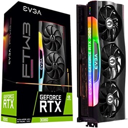 [Dim-10G-P5-3897-KR] Tarjeta   De Video EVGA Nvidia Geforce RTX 3080 Ftw3 Ultra Gaming Icx3 Tech Argb Led Metal Blackplate 10gb Gddr6x(max 1pz Por Cliente)