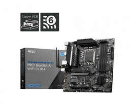 [824142276167-M] Tarjeta                                                                                                                                                                                                                                                                                                                                                                                                                                                                                                                                                                                                                                                                                                                                                                                                                           Madre Msi Pro B660m-a Wifi Ddr4 M.2 Pcie 4.0 12th 1700 Matx