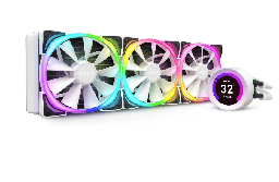 [Dim-RL-KRZ73-RW] NZXT Kraken Z73 RGB Enfriamiento Líquido Para Cpu, 3x 120mm, 500 – 1500rpm, Blanco